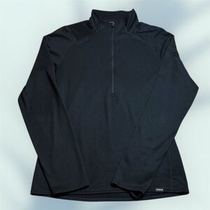 Patagonia Black Men’s Capilene Midweight Quarter Zip Baselayer sz M Warm